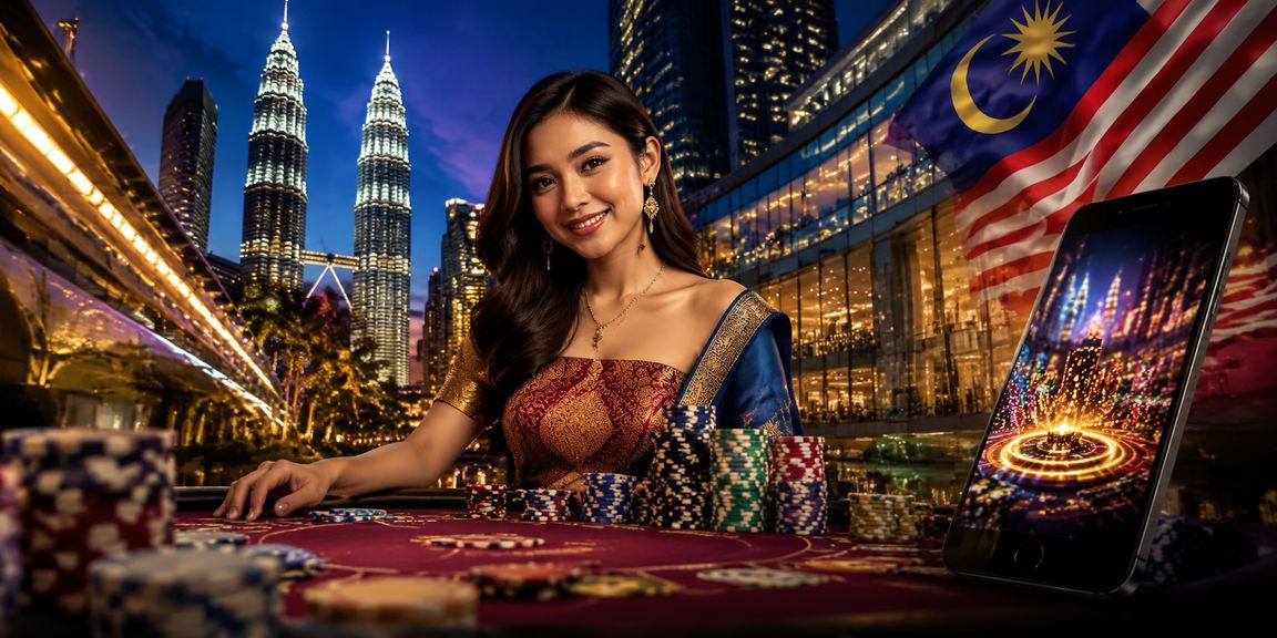Pemain membuat deposit untuk baccarat di Kuala Lumpur menggunakan telefon pintar