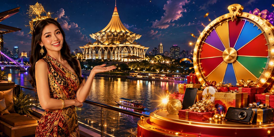 Suasana permainan roulette kasino VIP di Sarawak dengan gaya tempatan